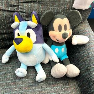 Disney Mickey Mouse and Bluey Talking Plush